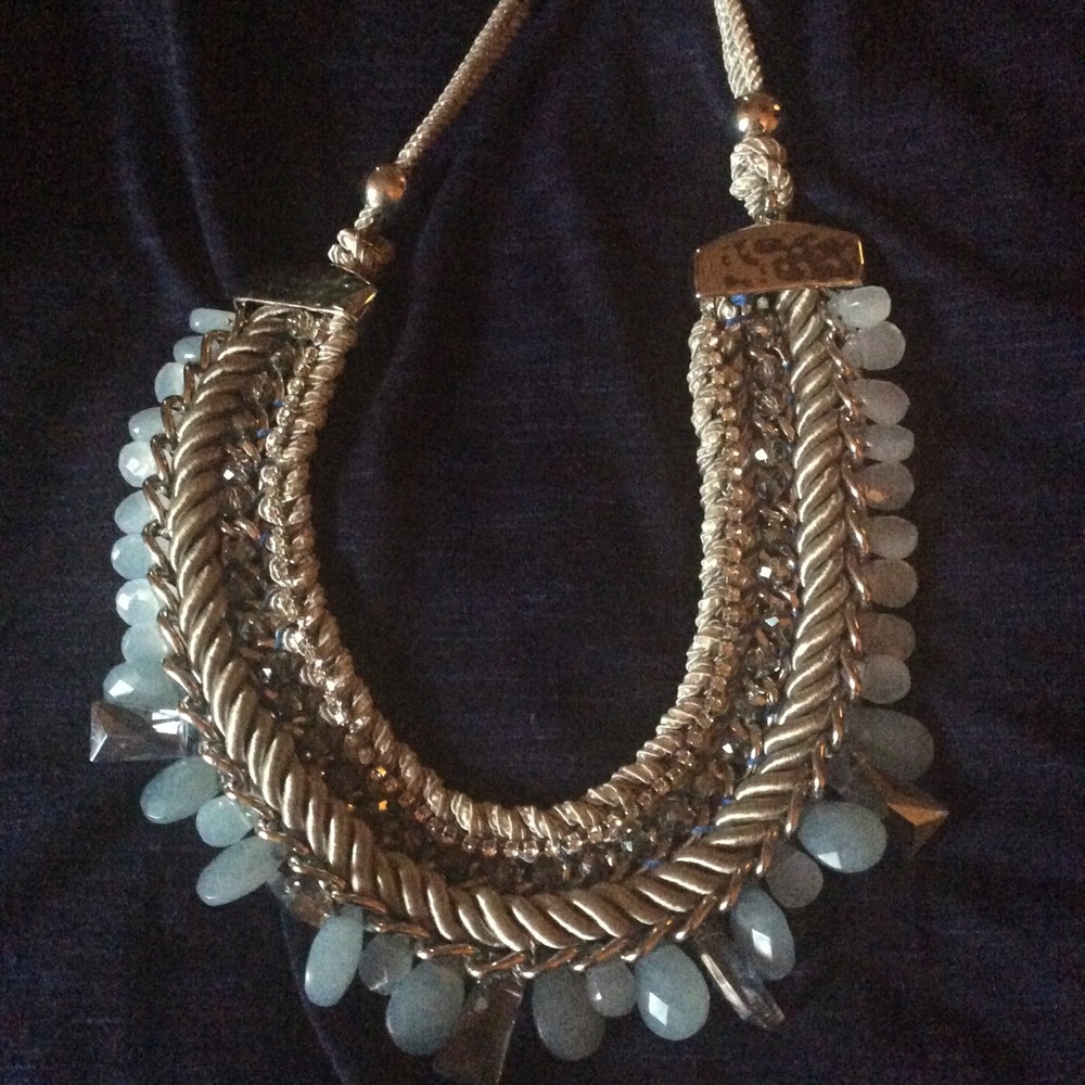 Beautiful Light Blue Statement Necklace. - image 1